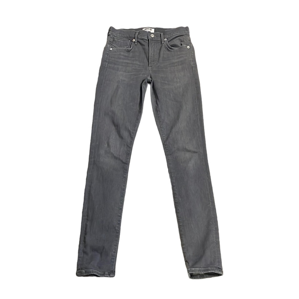 Agolde Womans 27 Gray High Rise Skinny Jeans